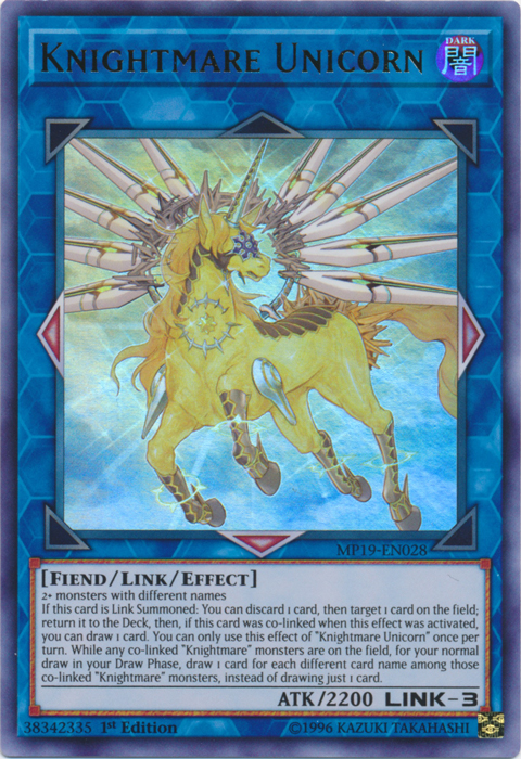 Knightmare Unicorn [MP19-EN028] Ultra Rare | Card Merchant Takapuna