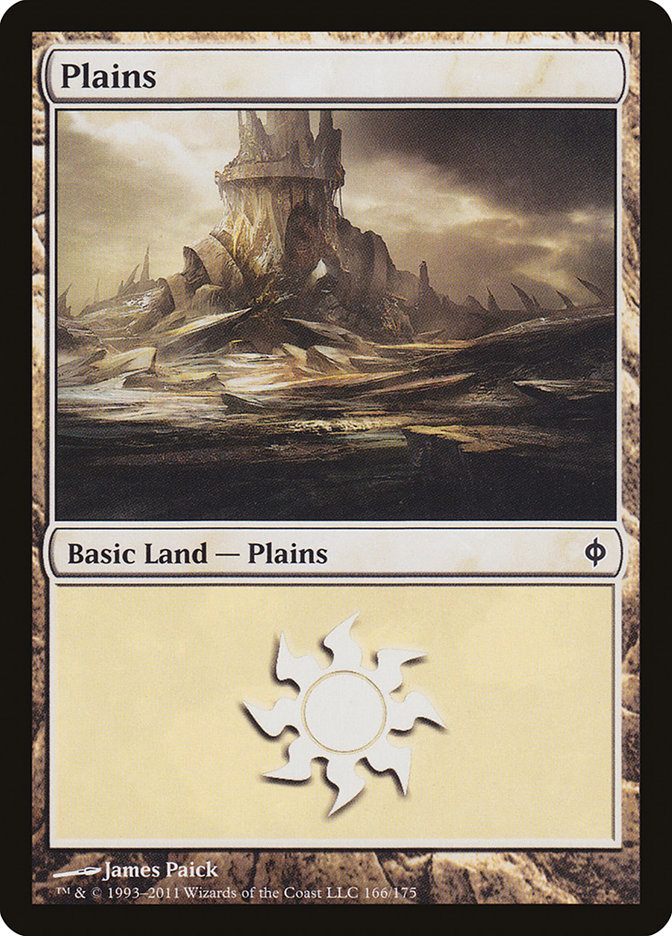 Plains (166) [New Phyrexia] | Card Merchant Takapuna