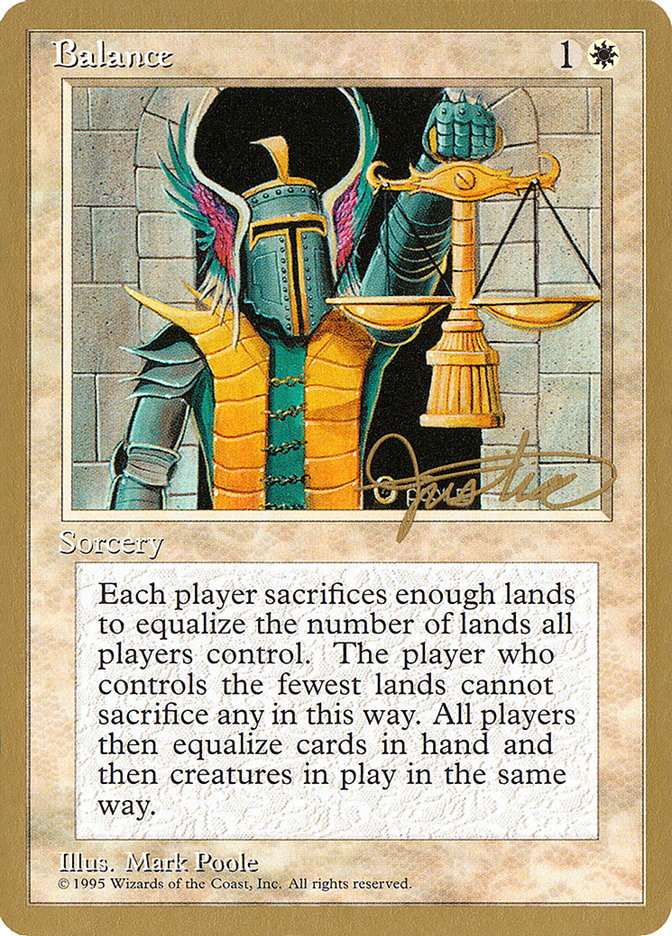 Balance (Mark Justice) [Pro Tour Collector Set] | Card Merchant Takapuna
