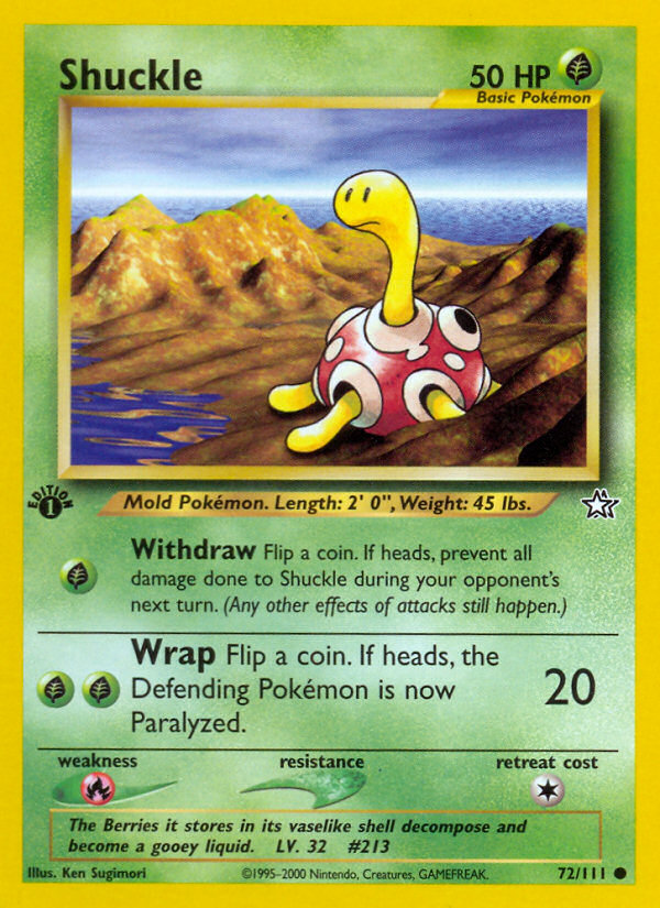 Shuckle (72/111) [Neo Genesis 1st Edition] | Card Merchant Takapuna