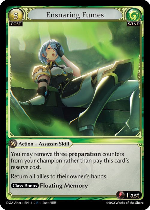 Ensnaring Fumes (210) [Dawn of Ashes: Alter Edition] | Card Merchant Takapuna