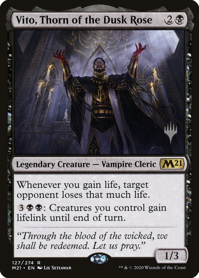 Vito, Thorn of the Dusk Rose (Promo Pack) [Core Set 2021 Promos] | Card Merchant Takapuna