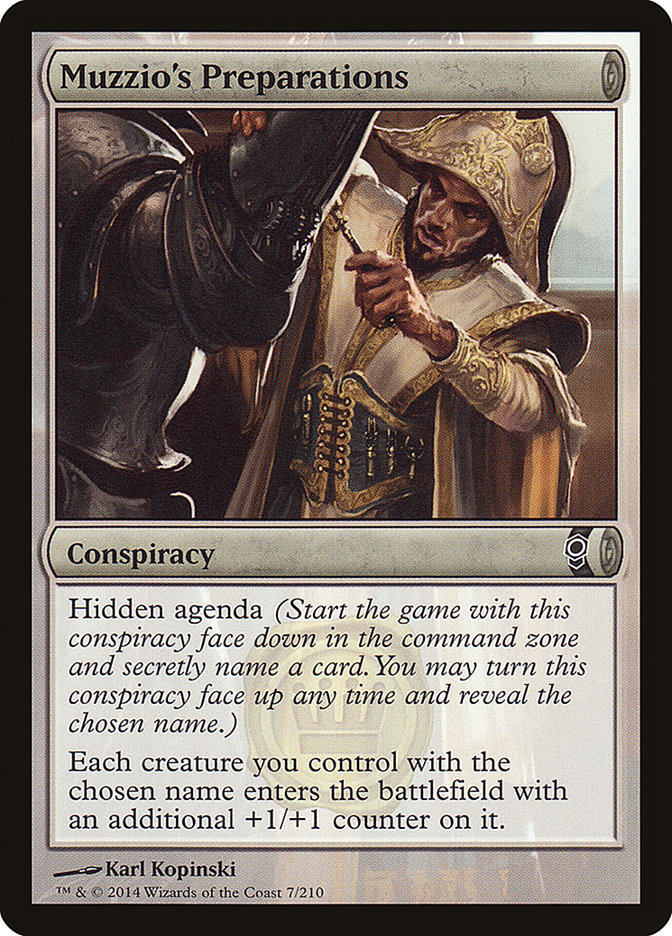 Muzzio's Preparations [Conspiracy] | Card Merchant Takapuna