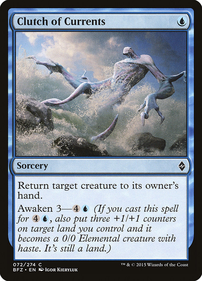 Clutch of Currents [Battle for Zendikar] | Card Merchant Takapuna