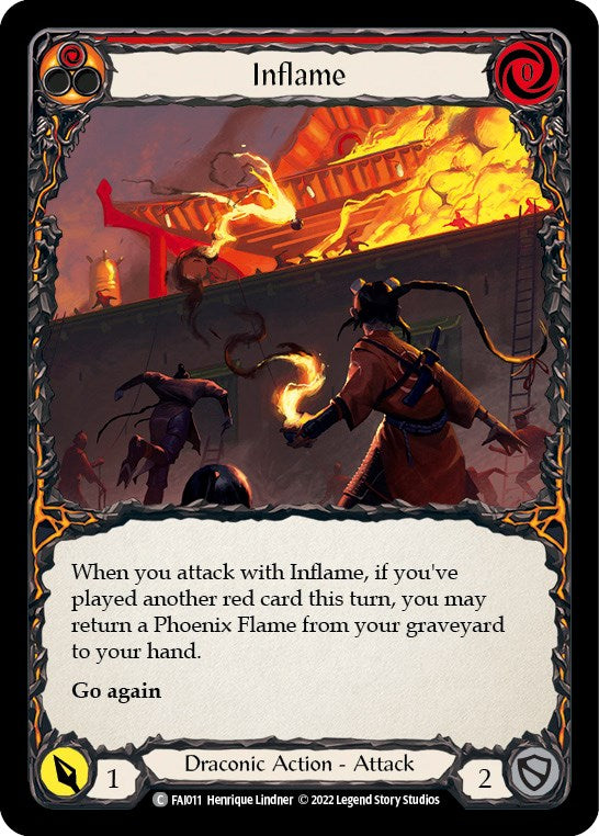 Inflame [FAI011] (Uprising Fai Blitz Deck) | Card Merchant Takapuna