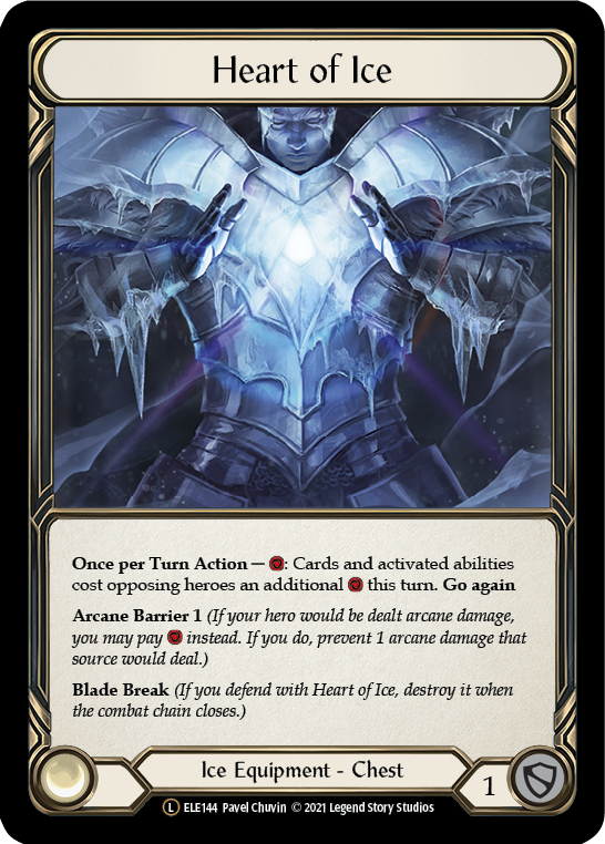 Heart of Ice [U-ELE144] (Tales of Aria Unlimited)  Unlimited Rainbow Foil | Card Merchant Takapuna