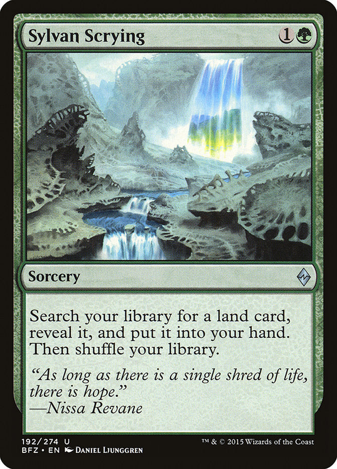 Sylvan Scrying [Battle for Zendikar] | Card Merchant Takapuna