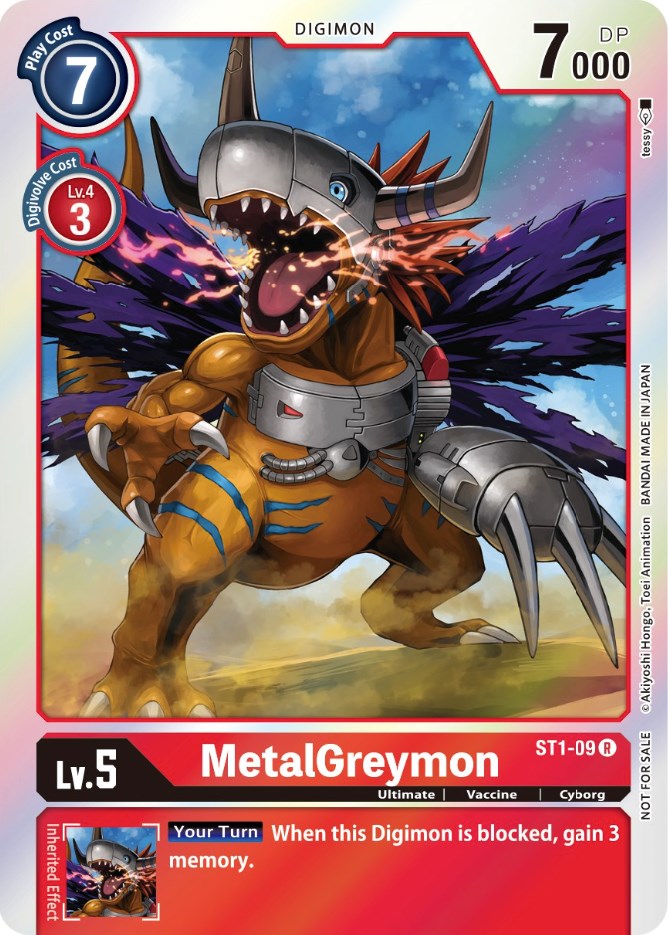MetalGreymon [ST1-09] (Official Tournament Pack Vol. 6) [Starter Deck: Gaia Red Promos] | Card Merchant Takapuna