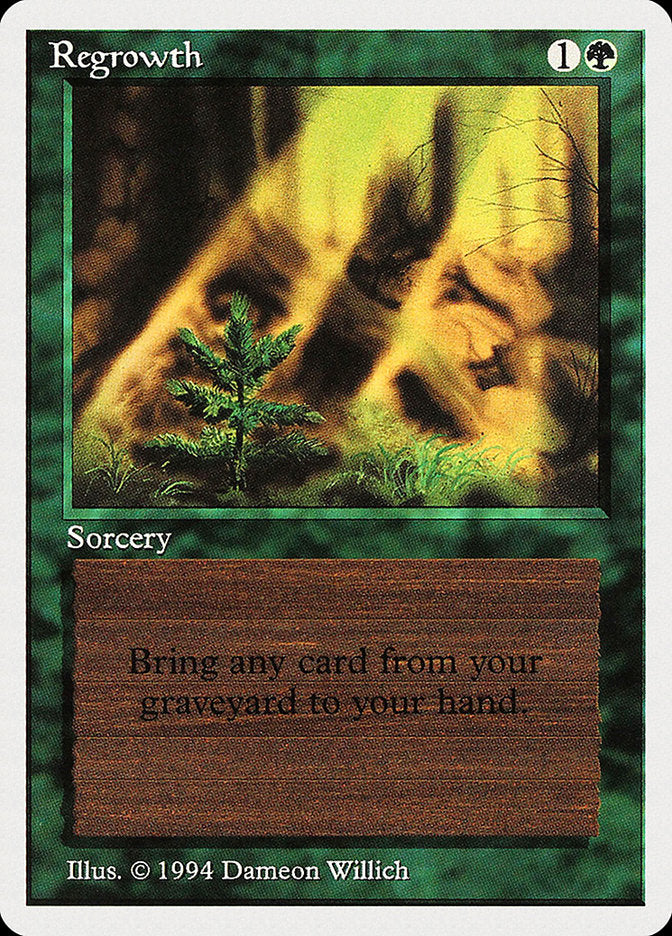 Regrowth [Summer Magic / Edgar] | Card Merchant Takapuna