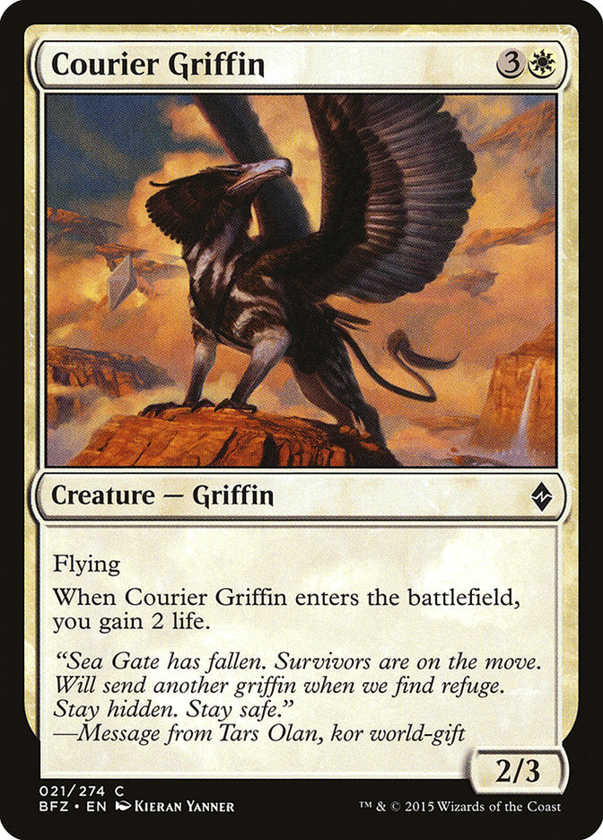 Courier Griffin [Battle for Zendikar] | Card Merchant Takapuna