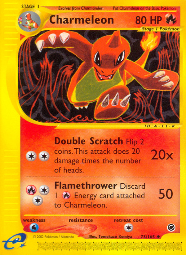 Charmeleon (73/165) [Expedition: Base Set] | Card Merchant Takapuna