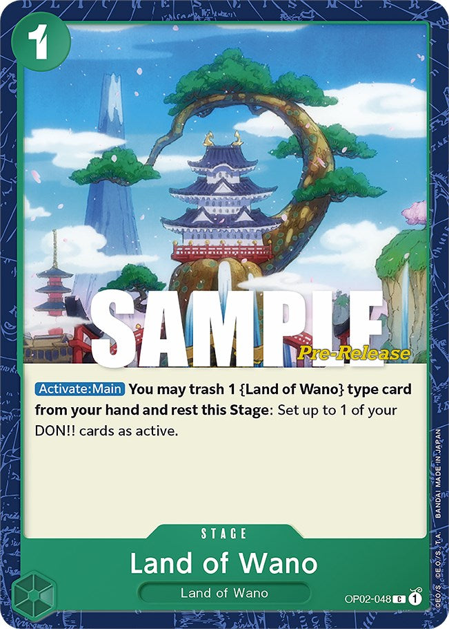 Land of Wano [Paramount War Pre-Release Cards] | Card Merchant Takapuna
