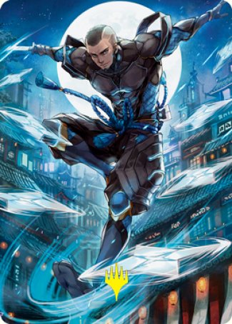 Kaito Shizuki 1 Art Card (Gold-Stamped Signature) [Kamigawa: Neon Dynasty Art Series] | Card Merchant Takapuna
