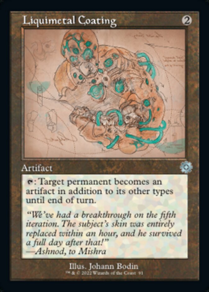 Liquimetal Coating (Retro Schematic) [The Brothers' War Retro Artifacts] | Card Merchant Takapuna