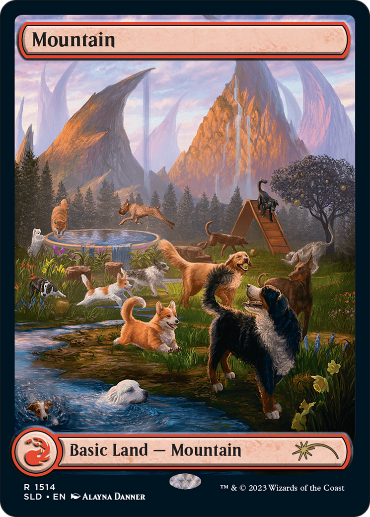 Mountain (1514) [Secret Lair Commander Deck: Raining Cats and Dogs] | Card Merchant Takapuna