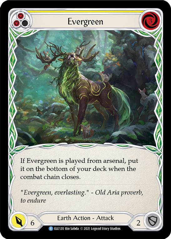 Evergreen (Yellow) [ELE120] (Tales of Aria)  1st Edition Normal | Card Merchant Takapuna