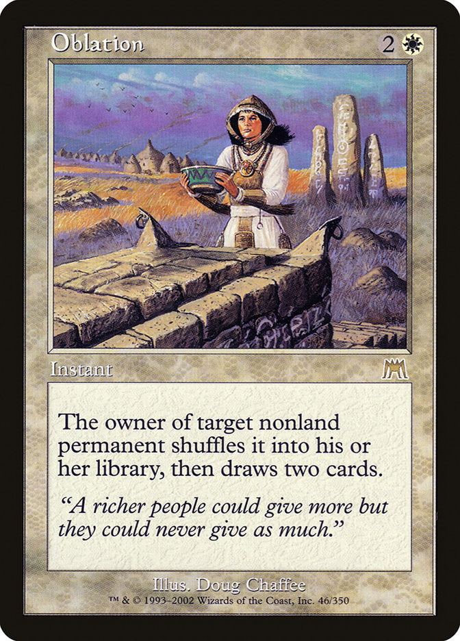 Oblation [Onslaught] | Card Merchant Takapuna
