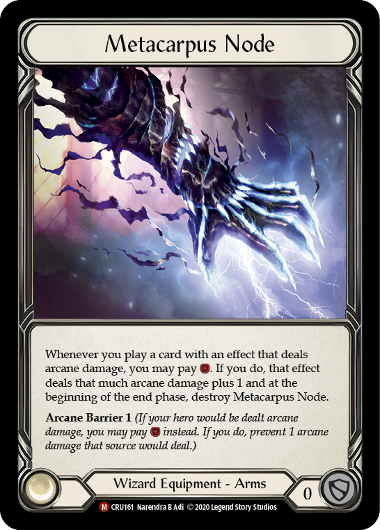 Metacarpus Node [CRU161] (Crucible of War)  1st Edition Cold Foil | Card Merchant Takapuna
