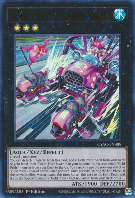 Gold Pride - Chariot Carrie [CYAC-EN088] Ultra Rare | Card Merchant Takapuna