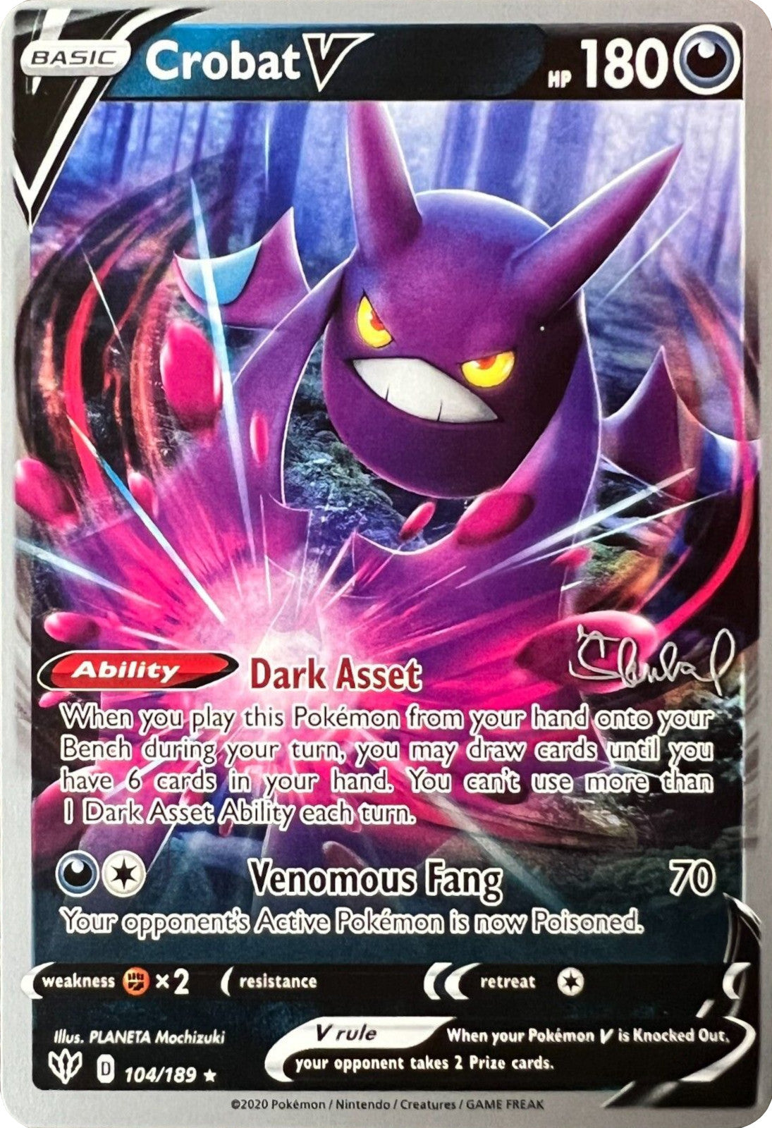 Crobat V (104/189) (ADP - Ondrej Skubal) [World Championships 2022] | Card Merchant Takapuna