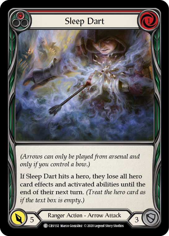 Sleep Dart (Red) [CRU132] (Crucible of War)  1st Edition Normal | Card Merchant Takapuna