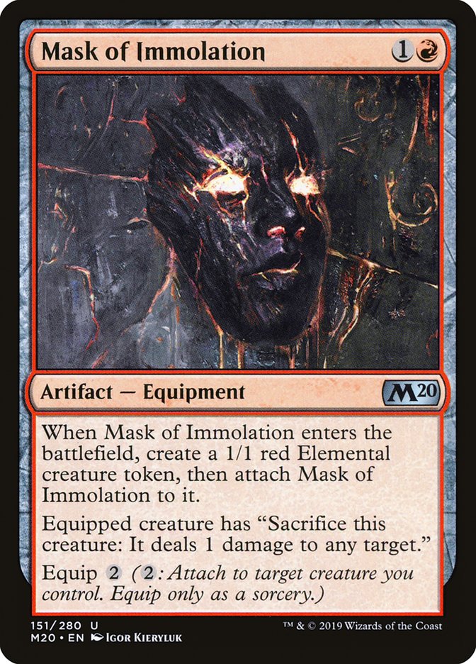 Mask of Immolation [Core Set 2020] | Card Merchant Takapuna
