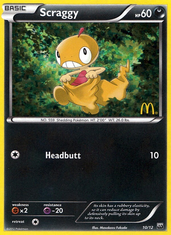 Scraggy (10/12) [McDonald's Promos: 2012 Collection] | Card Merchant Takapuna
