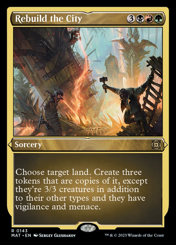 Rebuild the City (Foil Etched) [March of the Machine: The Aftermath] | Card Merchant Takapuna