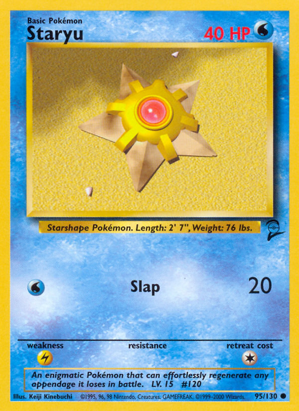 Staryu (95/130) [Base Set 2] | Card Merchant Takapuna