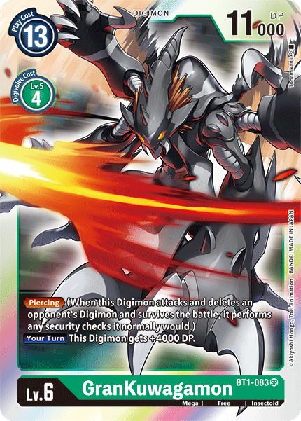 GranKuwagamon [BT1-083] [Release Special Booster Ver.1.5] | Card Merchant Takapuna