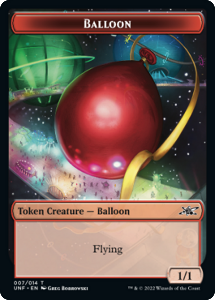 Clown Robot (002) // Balloon Double-Sided Token [Unfinity Tokens] | Card Merchant Takapuna