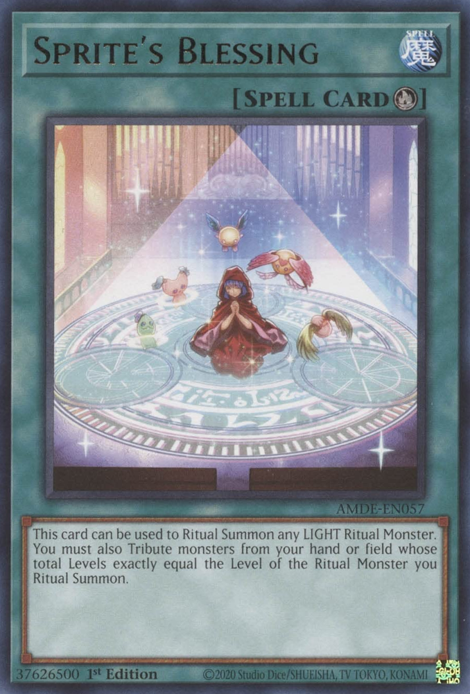 Sprite's Blessing [AMDE-EN057] Rare | Card Merchant Takapuna