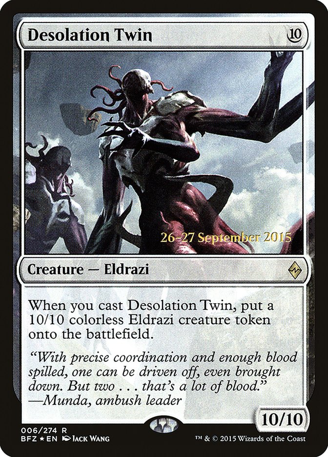 Desolation Twin [Battle for Zendikar Prerelease Promos] | Card Merchant Takapuna