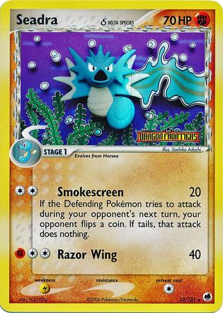 Seadra (22/101) (Delta Species) (Stamped) [EX: Dragon Frontiers] | Card Merchant Takapuna