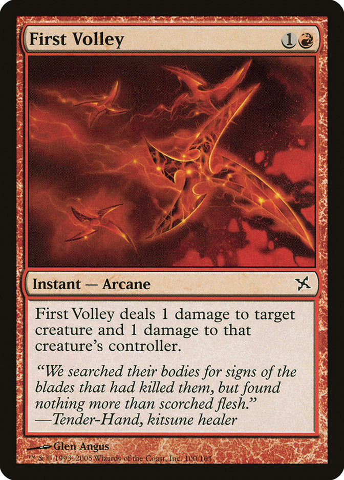 First Volley [Betrayers of Kamigawa] | Card Merchant Takapuna