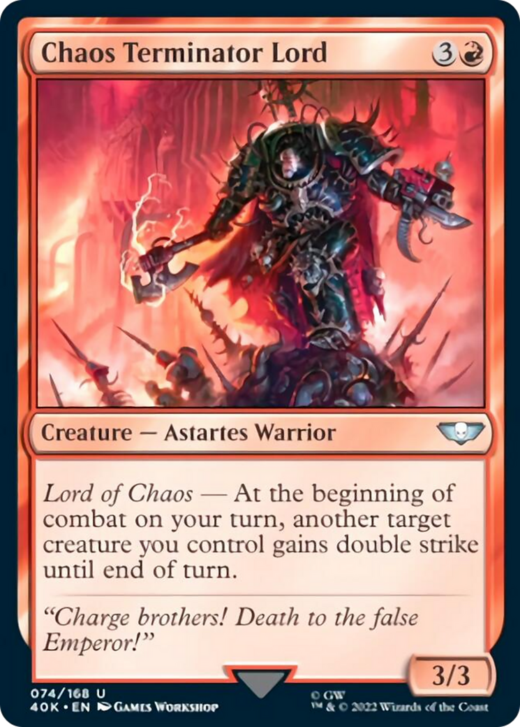 Chaos Terminator Lord [Warhammer 40,000] | Card Merchant Takapuna