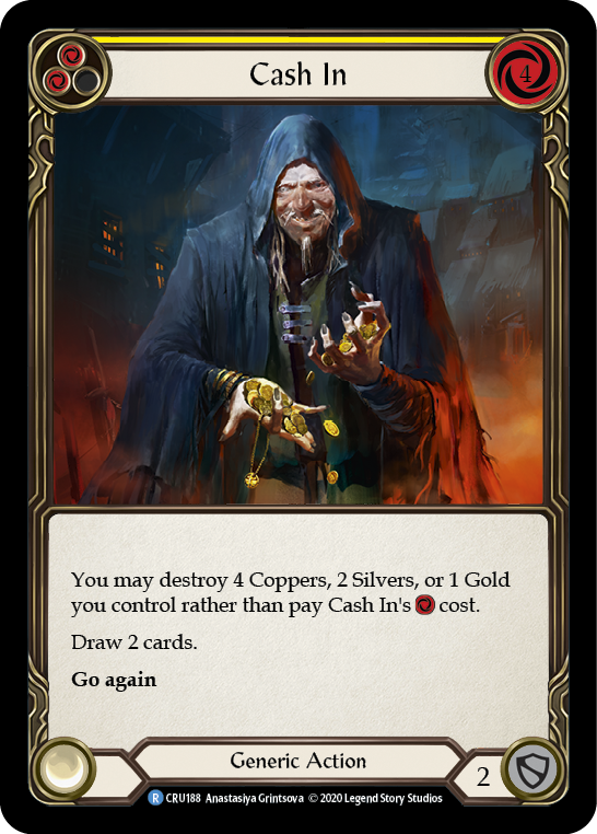 Cash In [CRU188] (Crucible of War)  1st Edition Rainbow Foil | Card Merchant Takapuna