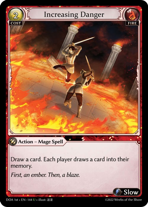 Increasing Danger (144) [Dawn of Ashes: 1st Edition] | Card Merchant Takapuna