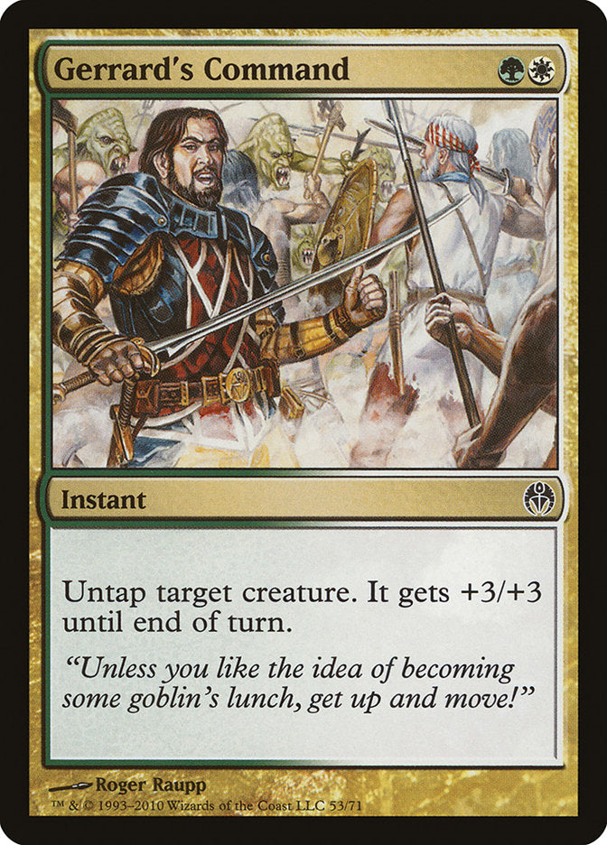 Gerrard's Command [Duel Decks: Phyrexia vs. the Coalition] | Card Merchant Takapuna