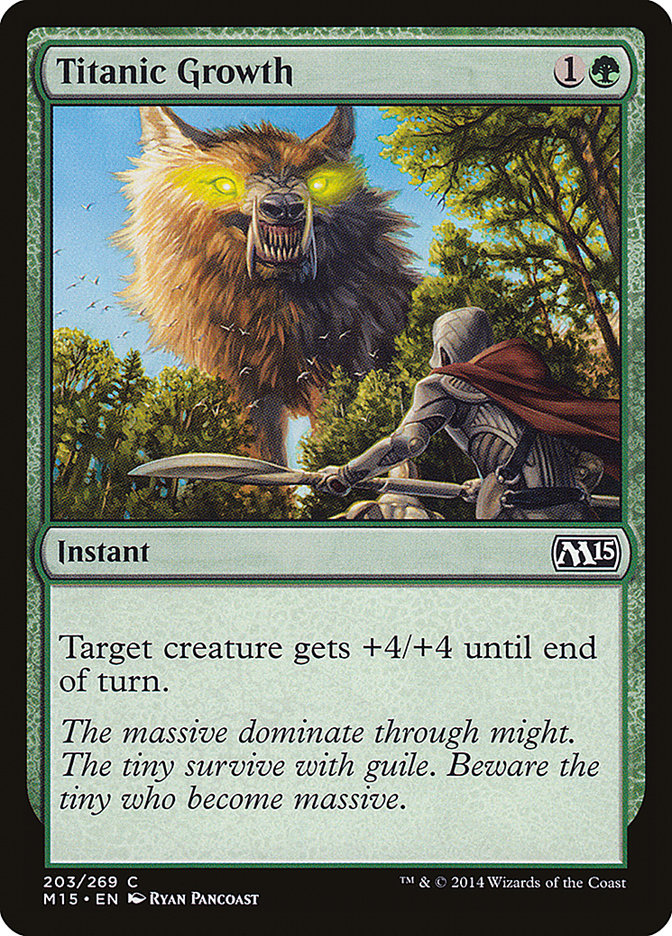 Titanic Growth [Magic 2015] | Card Merchant Takapuna