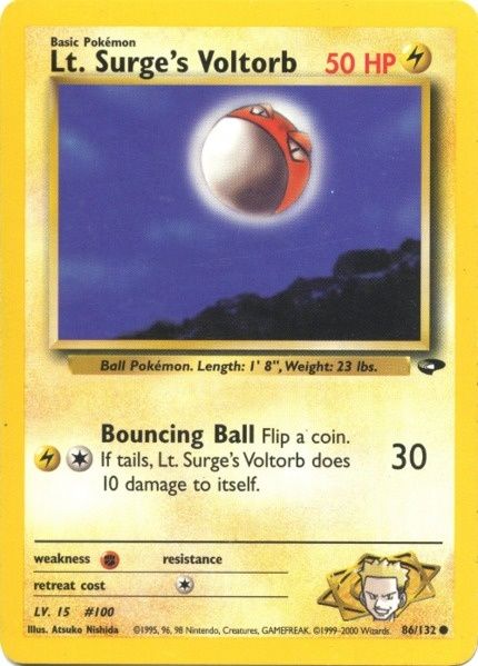 Lt. Surge's Voltorb (86/132) [Gym Challenge Unlimited] | Card Merchant Takapuna