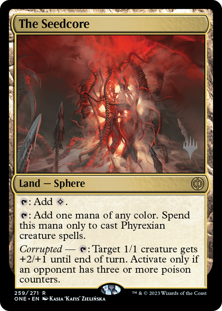 The Seedcore (Promo Pack) [Phyrexia: All Will Be One Promos] | Card Merchant Takapuna
