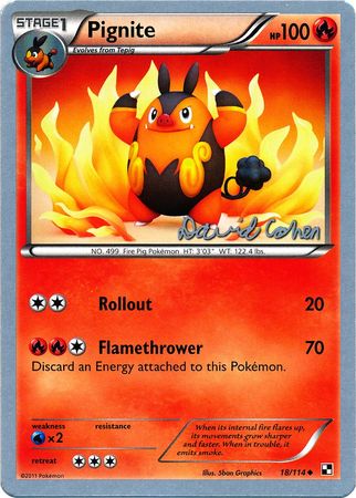 Pignite (18/114) (Twinboar - David Cohen) [World Championships 2011] | Card Merchant Takapuna