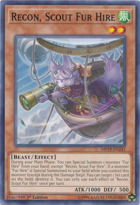 Recon, Scout Fur Hire [MP19-EN245] Common | Card Merchant Takapuna
