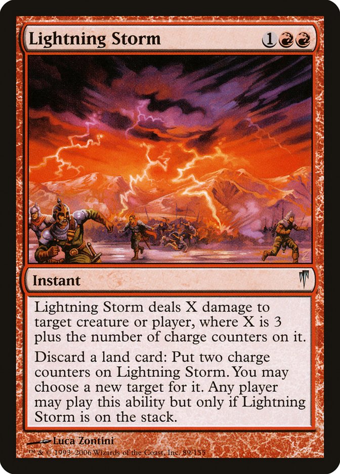 Lightning Storm [Coldsnap] | Card Merchant Takapuna