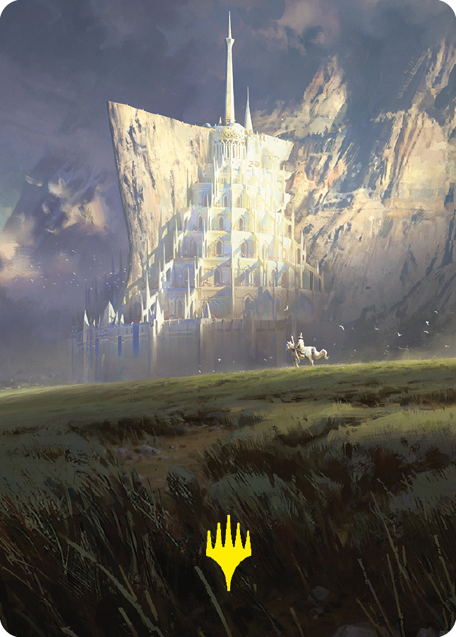 Minas Tirith Art Card (Gold-Stamped Signature) [The Lord of the Rings: Tales of Middle-earth Art Series] | Card Merchant Takapuna