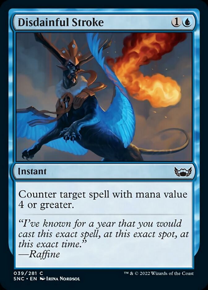 Disdainful Stroke [Streets of New Capenna] | Card Merchant Takapuna