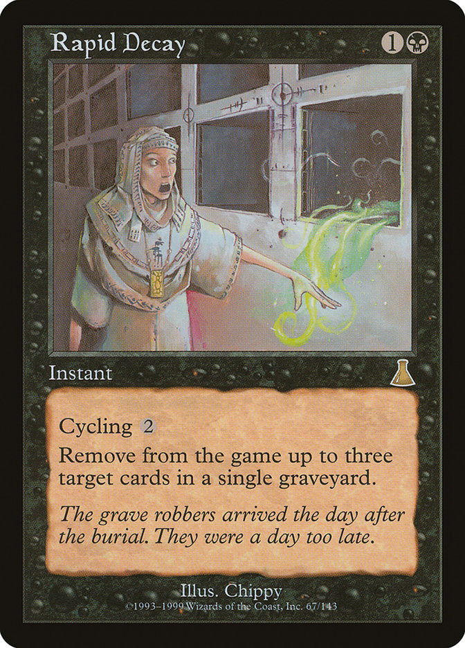 Rapid Decay [Urza's Destiny] | Card Merchant Takapuna
