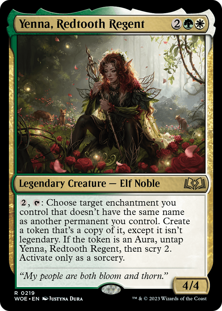Yenna, Redtooth Regent [Wilds of Eldraine Prerelease Promos] | Card Merchant Takapuna