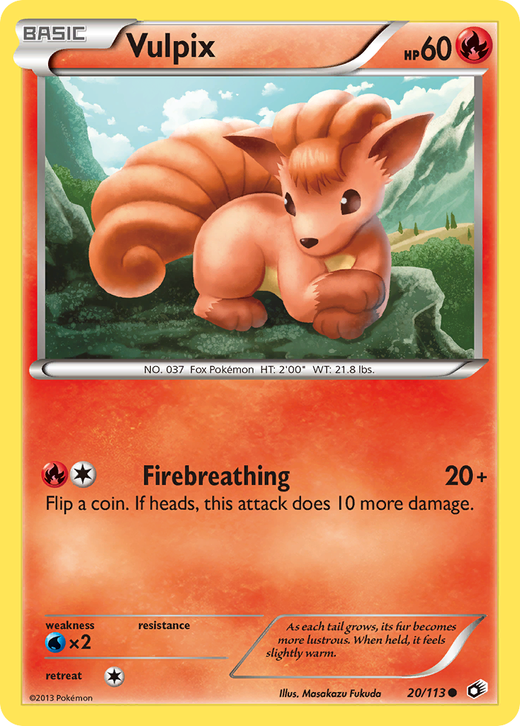 Vulpix (20/113) [Black & White: Legendary Treasures] | Card Merchant Takapuna